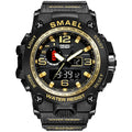 Men 50M Waterproof  Dual Display Wristwatch