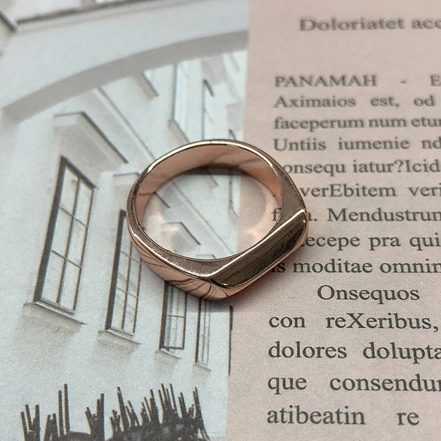 Aesthetic Rings For Women Stainless Steel